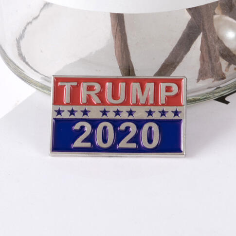

Body Jewelry Republican Campaign Political Election Trump For President 2020 Metal Pin. Size, Silver