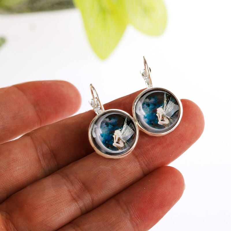 

Fairy Angel Series Time Gemstone Earrings, Silver, 455147