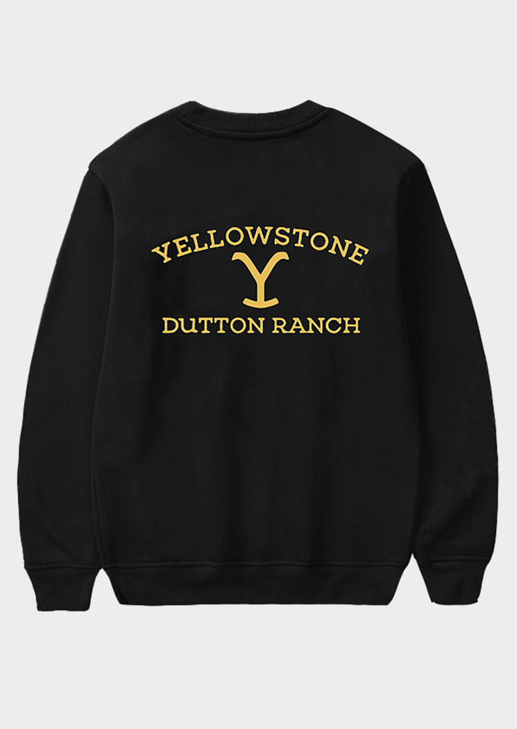 

Hoodies & Sweatshirts Yellowstone Dutton Ranch Sweatshirt - Black. Size