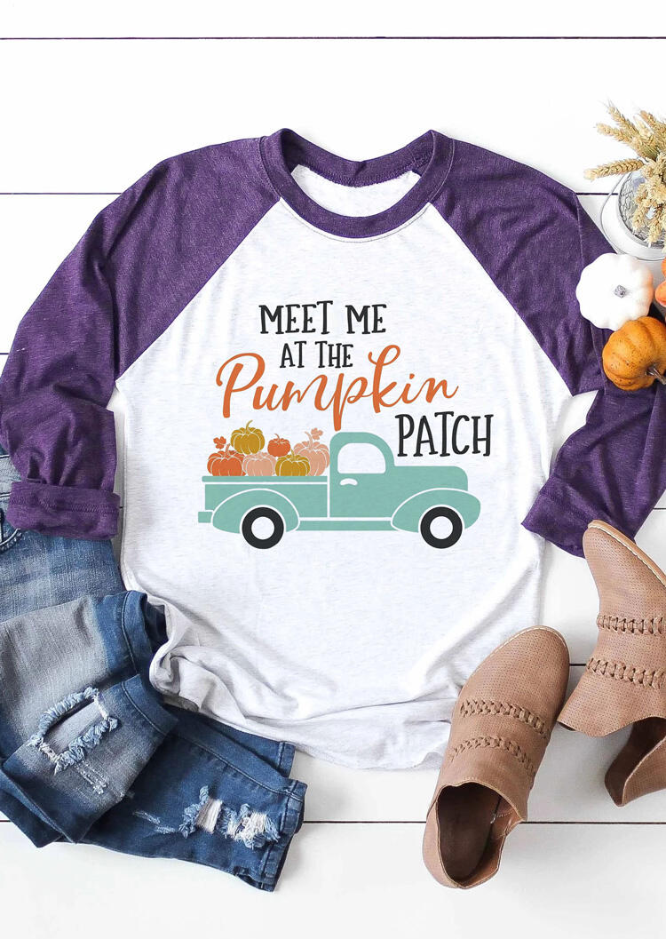 

Meet Me At The Pumpkin Patch T-Shirt Tee - White, 455337