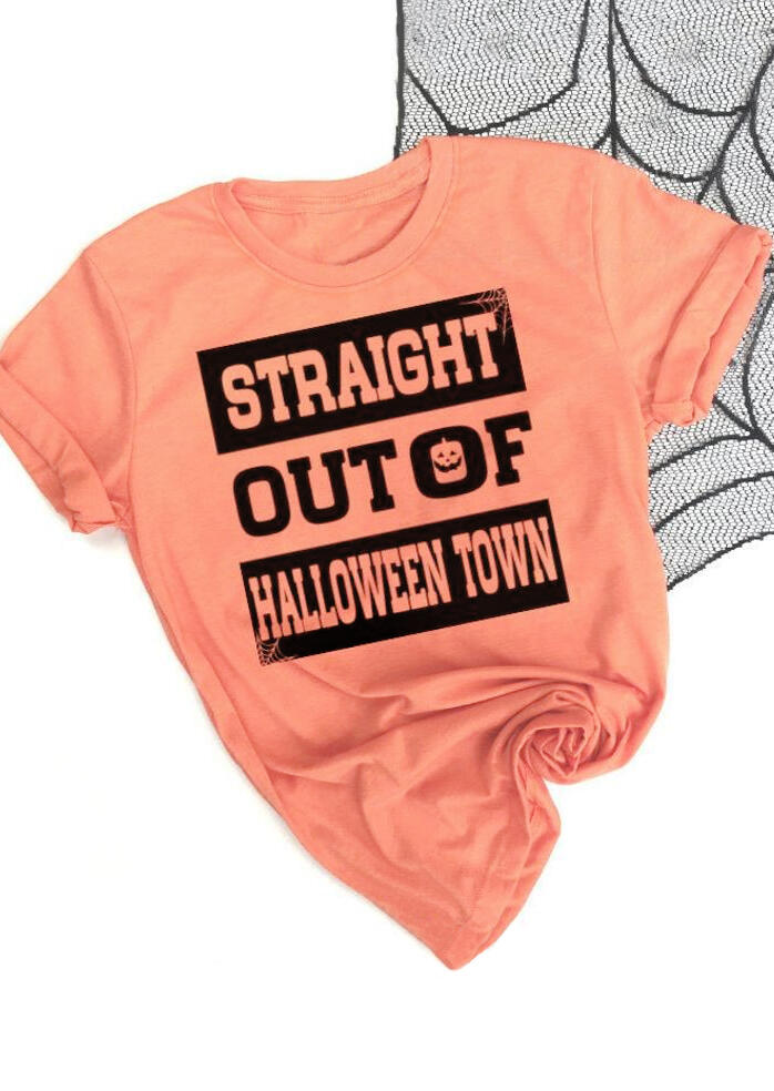 Straight Out Of Halloween Town T-Shirt Tee – Flesh