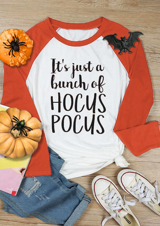 

Halloween It' Just A Bunch Of Hocus Pocus T-Shirt Tee - White, 455513