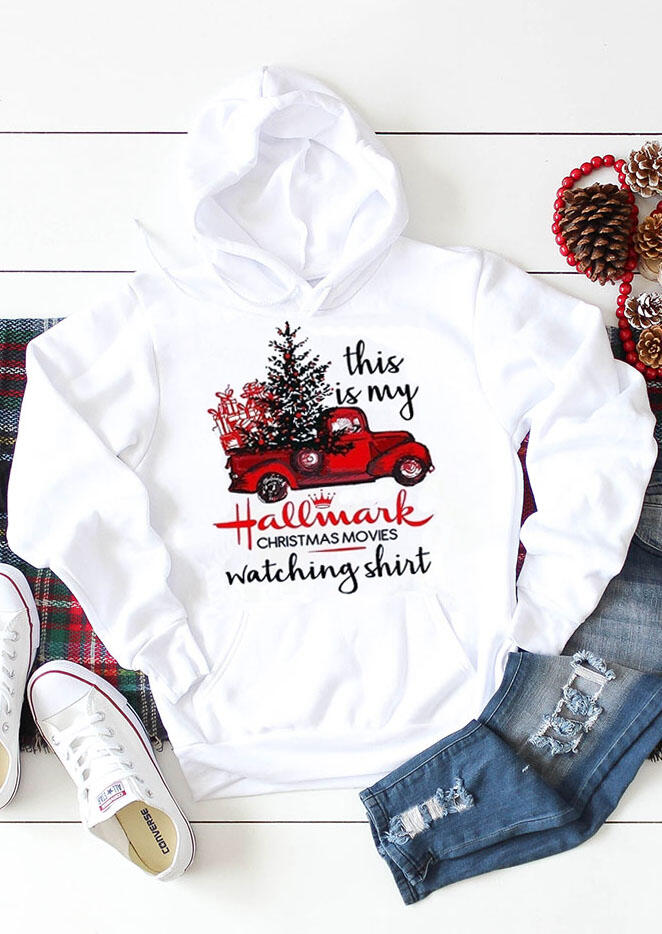 

Christmas This Is My Hallmark Watching Shirt Hoodie - White, 455778