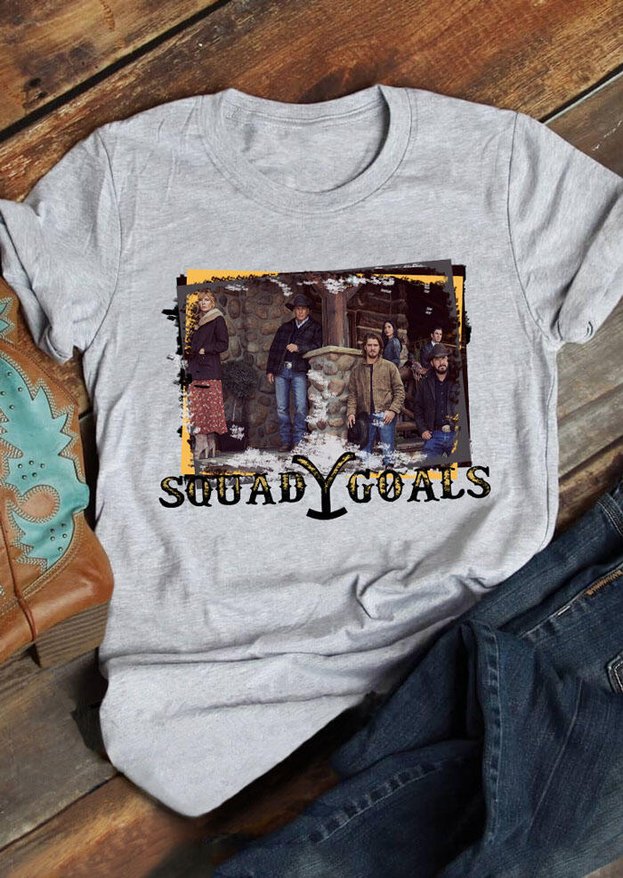 

Yellowstone Squad Goals T-Shirt Tee - Light Grey, 455781