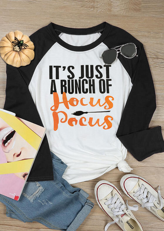 

Halloween It' Just A Bunch Of Hocus Pocus T-Shirt Tee - White, 455856