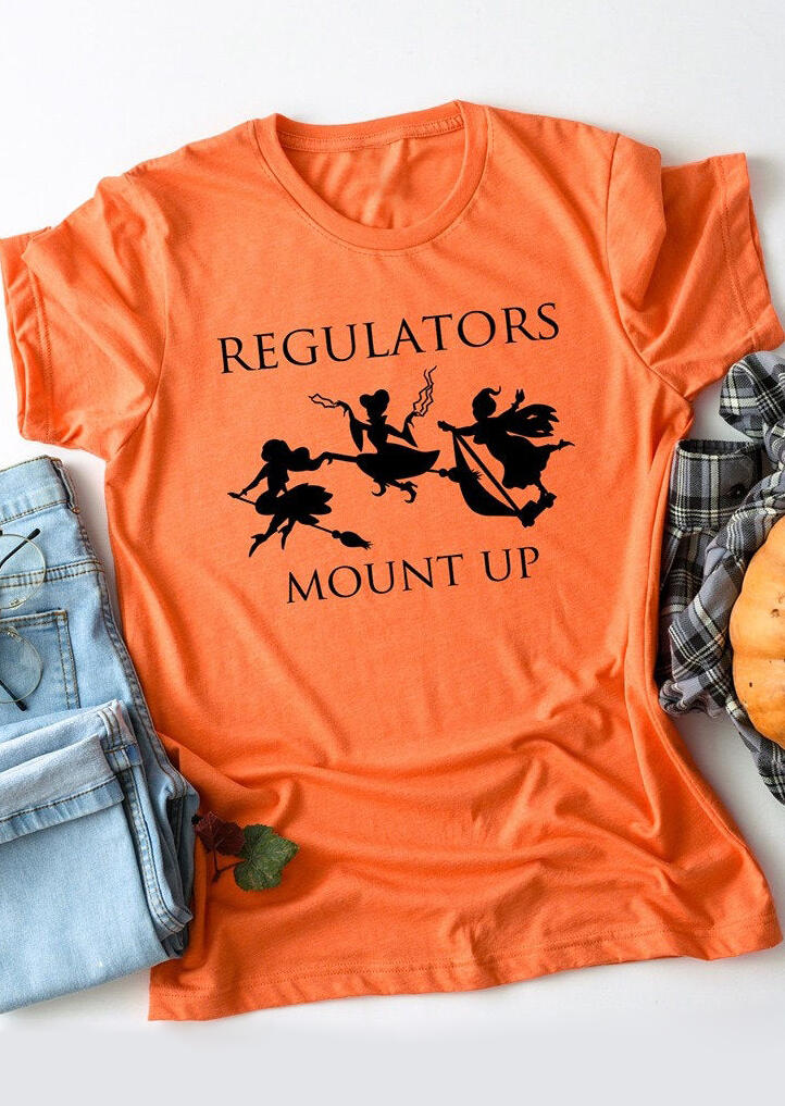 

Tees T-shirts Regulators Mount Up T-Shirt Tee - Orange. Size