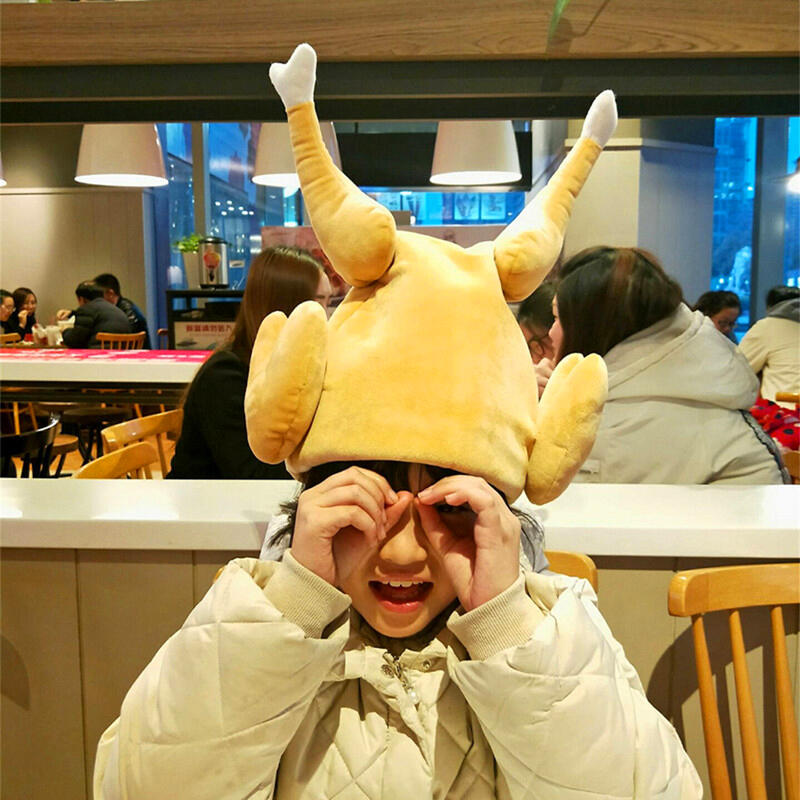 

Festive & Party Supplies Thanksgiving Plush Roasted Turkey Hat, Yellow