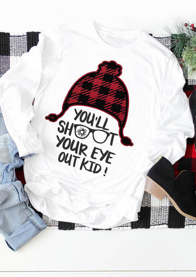 

Christmas You'll Shoot Your Eye Out Kid T-Shirt Tee - White, 455991