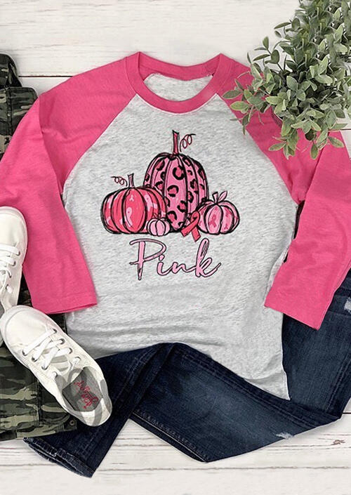 

Pink Pumpkin T-Shirt Tee - Light Grey, 456242