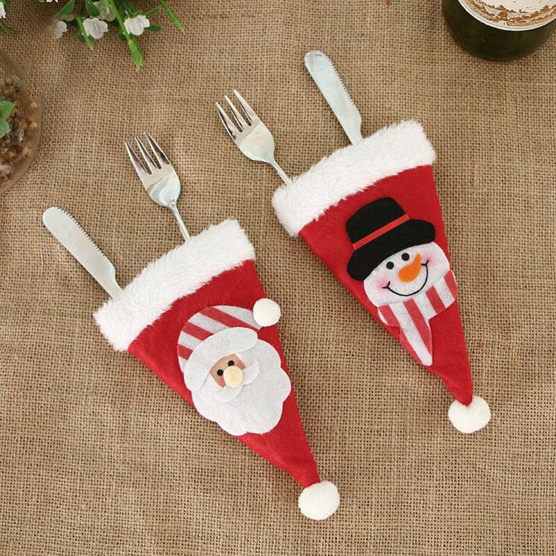 

Festive & Party Supplies Christmas Festival Cartoon Decoration Knife and Fork Bag, Pattern2