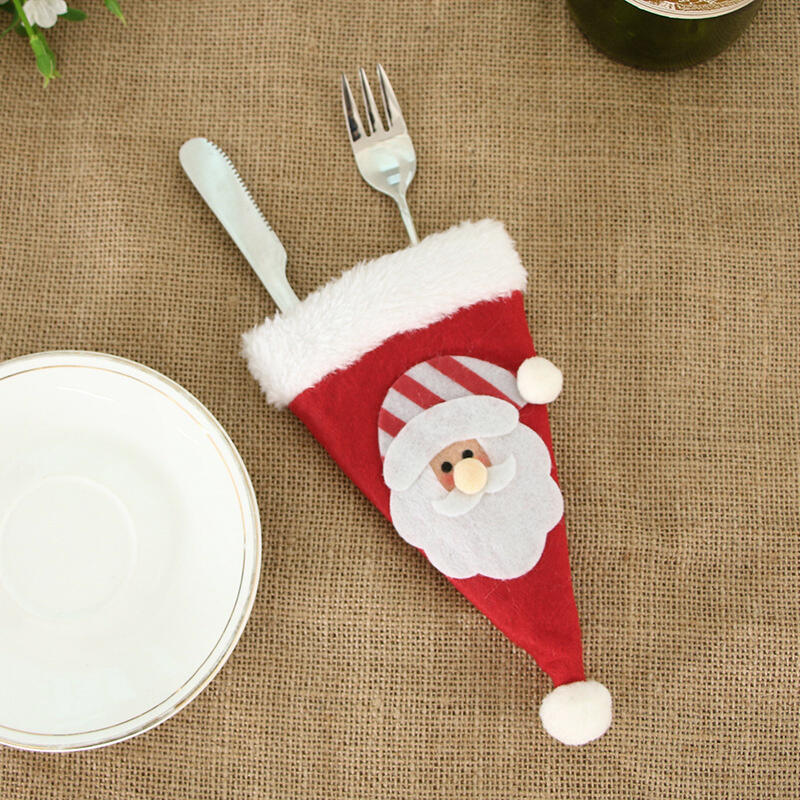 

Christmas Festival Cartoon Decoration Knife and Fork Bag, Pattern1;pattern2, 456412
