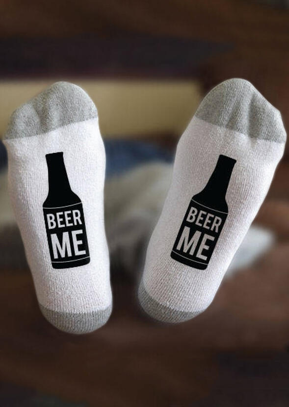 

Beer Me Socks - White, 456423