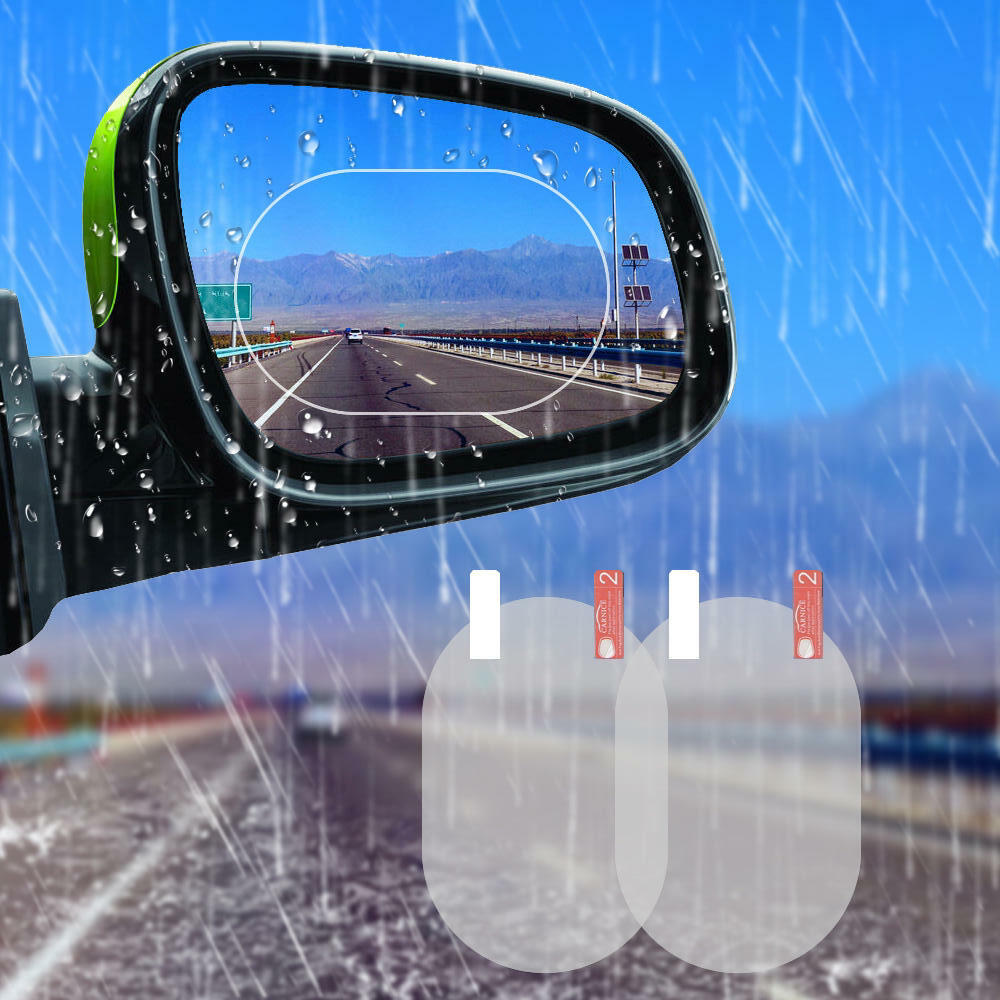 

Home Decor Car Rearview Mirror Rain-Proof Film, Blue