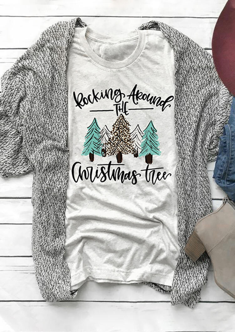 

T-shirts Tees Rocking Around The Christmas Tree T-Shirt Tee in Gray. Size