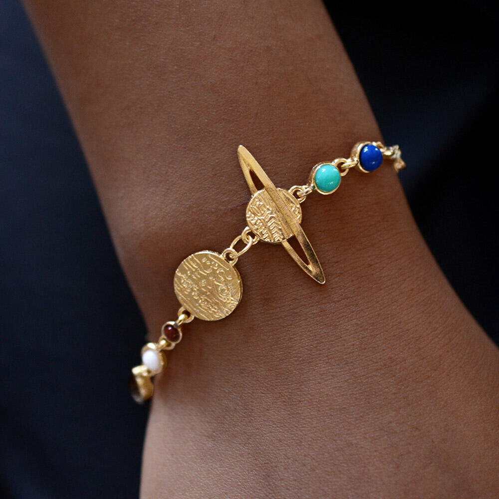 

Eight Great Stars Planetary Bracelet, Gold, 457090
