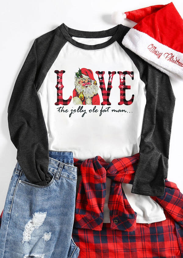 

Santa Love The Jolly Ole Fat Man T-Shirt Tee - White, 457140