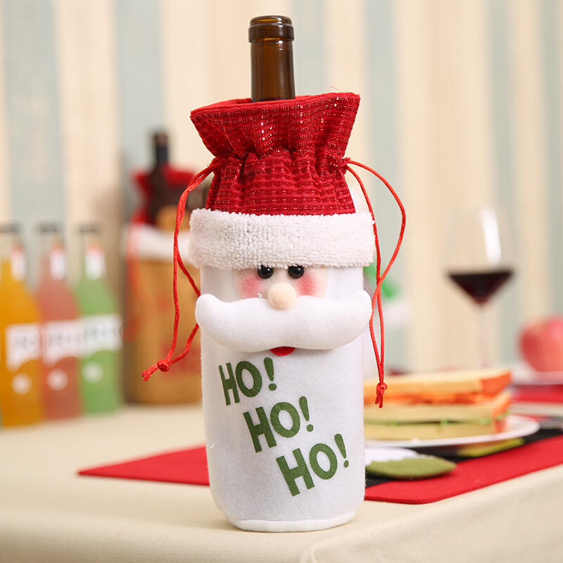 

Christmas Wine Bottle Packing Cover Ornament, Pattern1;pattern2;pattern3, 155612