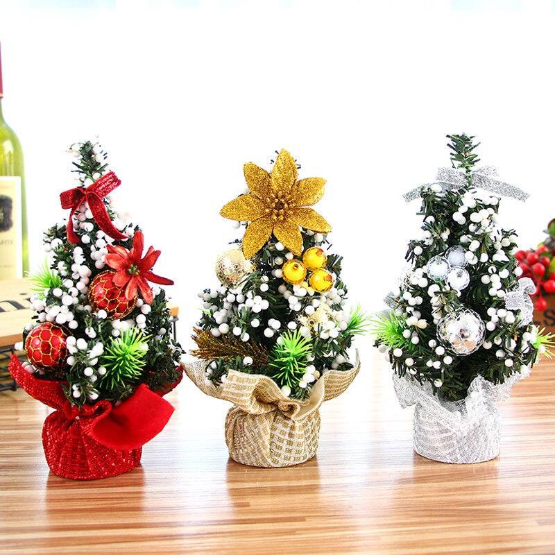 

Home Decor Mini Christmas Tree Table Decoration in Gold,Red,Silver