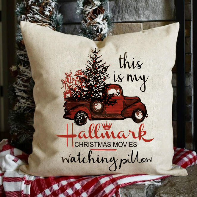 

Hallmark Christmas Movies Watching Pillowcase without Pillow, Light khaki, 457843