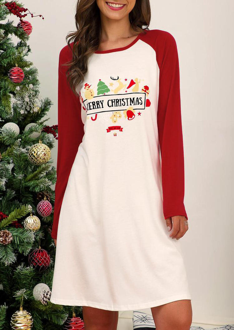 

Mini Dresses Merry Christmas Snowman Mini Dress - White. Size: S,M