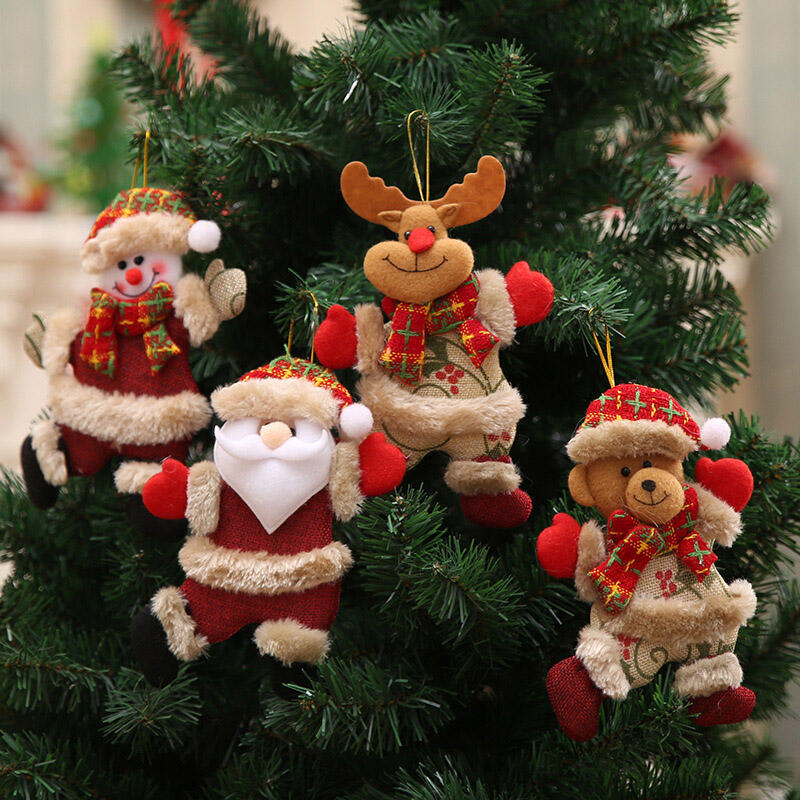 

Festive & Party Supplies Santa Claus Snowman Elk Bear Doll Merry Christmas Ornament, Pattern1