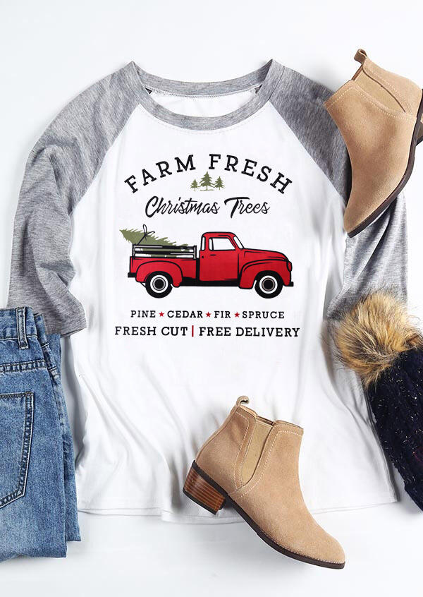 

Tees T-shirts Farm Fresh Christmas Trees T-Shirt Tee - White. Size: S,M