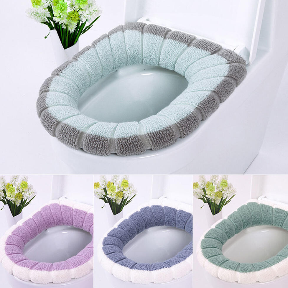

Home Decor Winter Warm Toilet Seat Cover, Gray