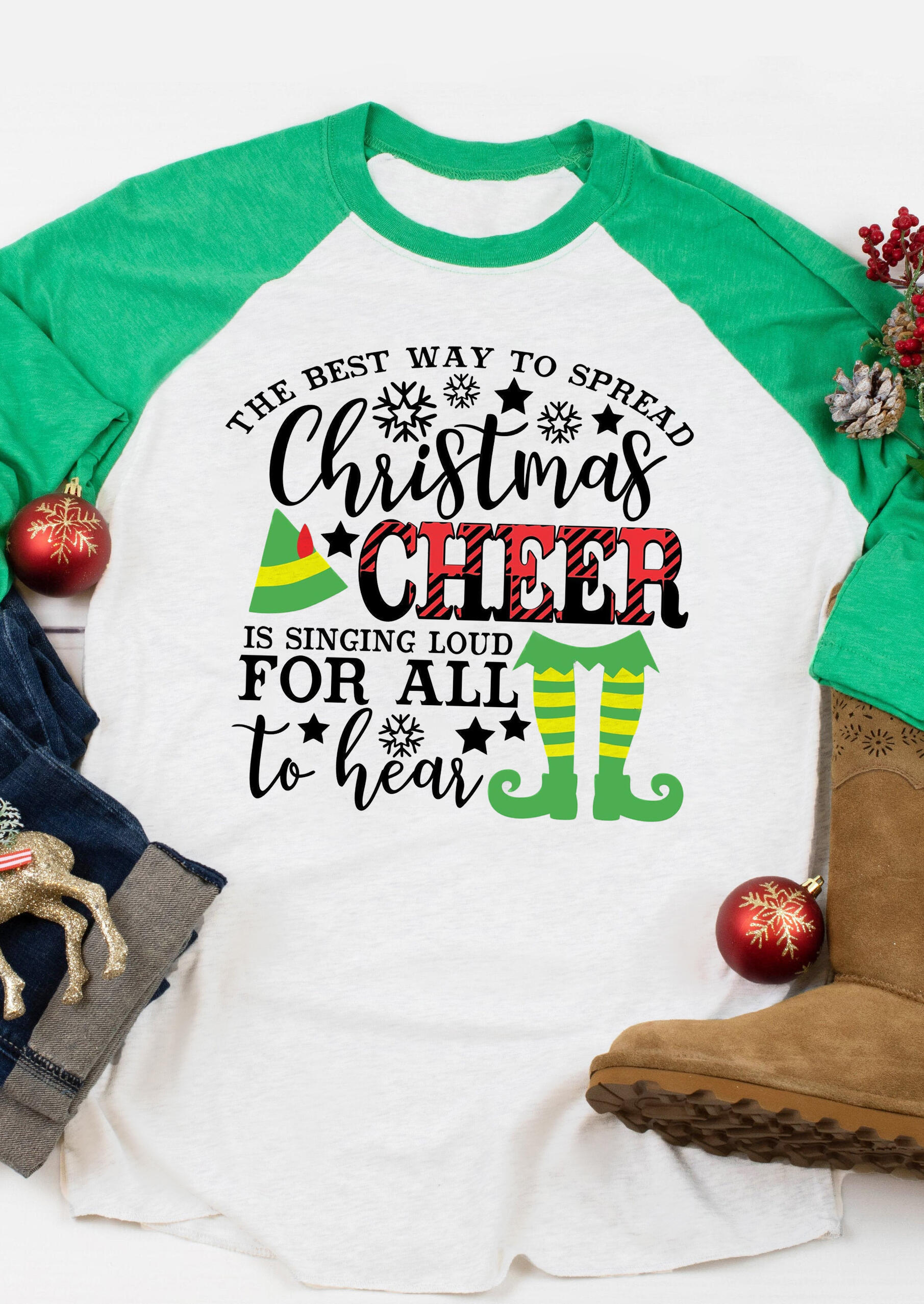 

The Best Way To Spread Christmas T-Shirt Tee - Light Grey, 458339