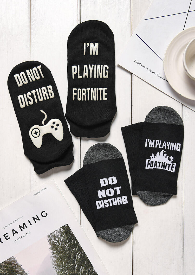 

Socks 2 Pairs I'm Playing Fortnite Socks. Size, Pattern1