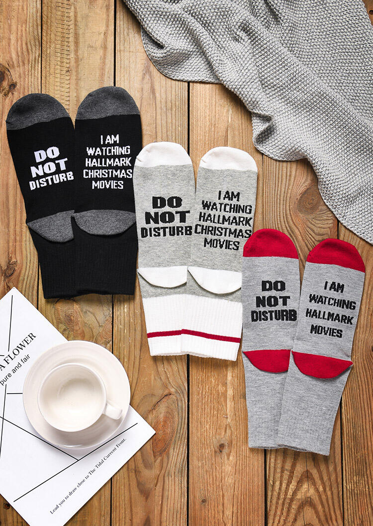 

Socks 3 Pairs I Am Watching Hallmark Movies Socks. Size, Pattern1