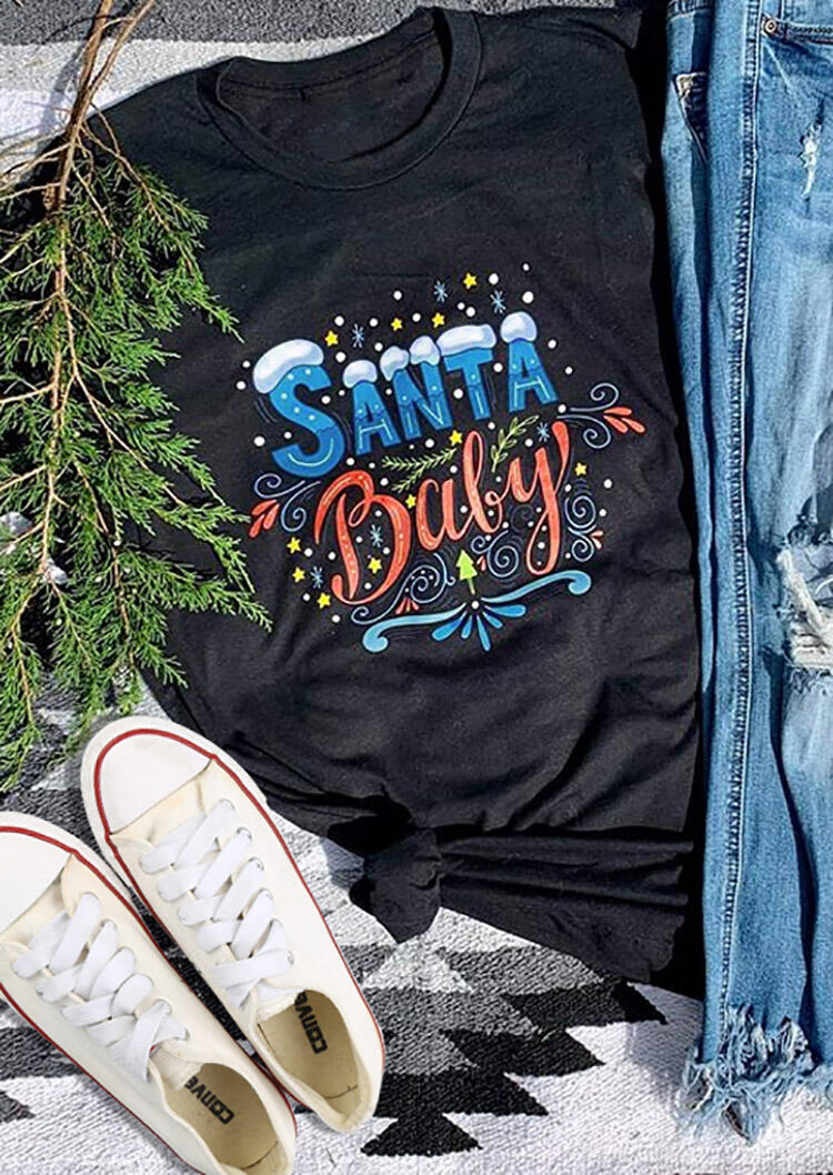 

Tees T-shirts Santa Baby T-Shirt Tee - Black. Size: S,M,,XL