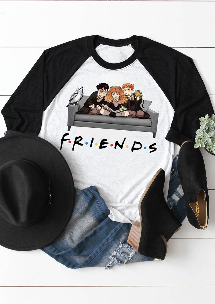 Friends O-Neck T-Shirt Tee - Light Grey, 459113