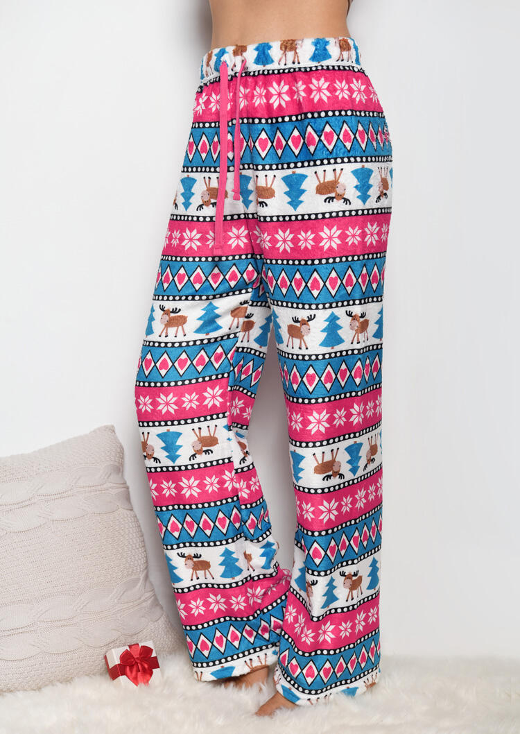 

Pants Christmas Trees Reindeer Drawstring Pants - Multicolor. Size: S,M,,XL