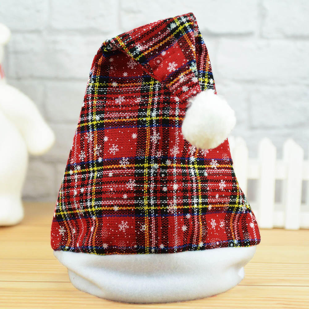 

Hats Snowflake Plaid Christmas Hat. Size, Red