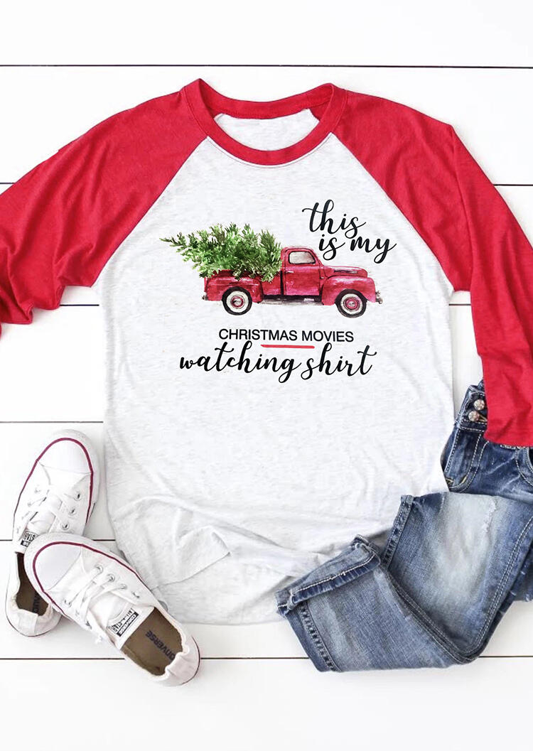 

This Is My Christmas Movies Watching T-Shirt Tee - Light Grey, 459487