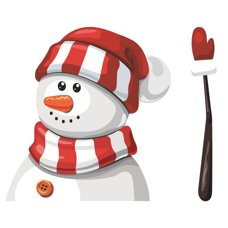 

Christmas Snowman Santa Claus Waving Wiper Decal Car Sticker, Red;burgundy, 459504