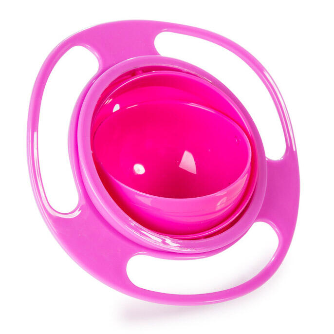 

Gyro Anti-Sprinkle 360 Degree Rotatable Dish Bowl, Blue;red, 459675