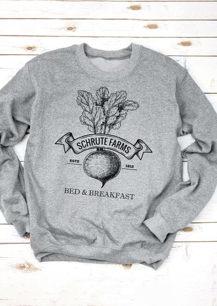 Schrute Farms Bed & Breakfast Sweatshirt – Gray
