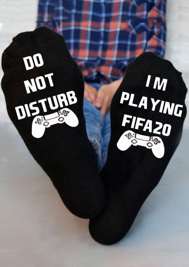 Do Not Disturb I'm Playing Fifa20 Socks