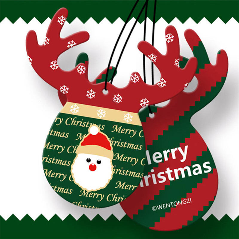 

Festive & Party Supplies Christmas Wardrobe Car Hanging Air Freshener Paper, Red