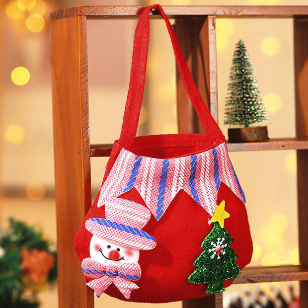 

Christmas Elk Bear Snowman Santa Candy Apple Gift Bag, Pattern1;pattern2;pattern3;pattern4, 460445