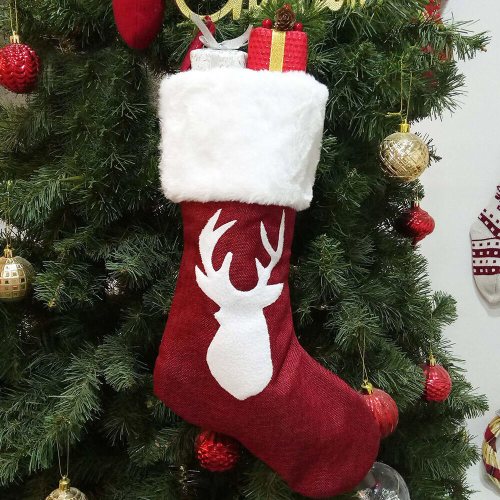 

Christmas Ornament Elk Sock Candy Gift Bag, Pattern1;pattern2, 460463