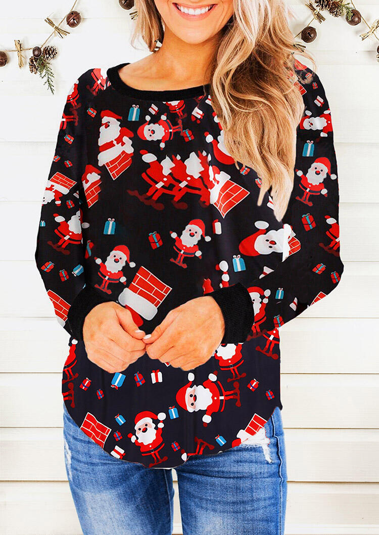 

Tees T-shirts Santa Claus T-Shirt Tee - Black. Size