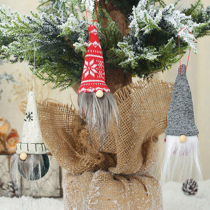 

3Pcs/Set Christmas Decoration Faceless Cute Gnomies Dolls, Multicolor, 460747