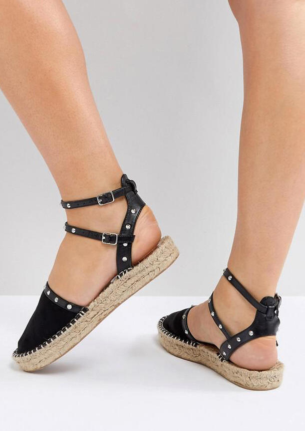 

Sandals Ankle Strap Round Toe Platform Sandals - Black. Size: ,38,39,40,41