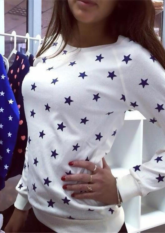 

Hoodies & Sweatshirts Star Long Sleeve Jumper in Black. Size