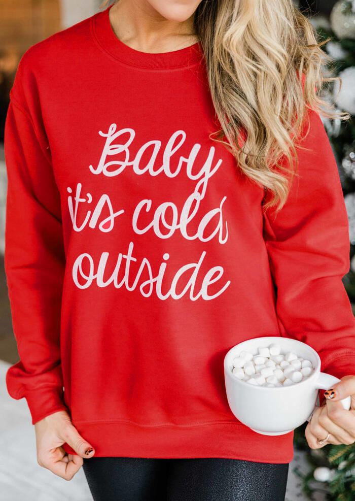 

Baby It' Cold Outside Sweatshirt - Red, 461119
