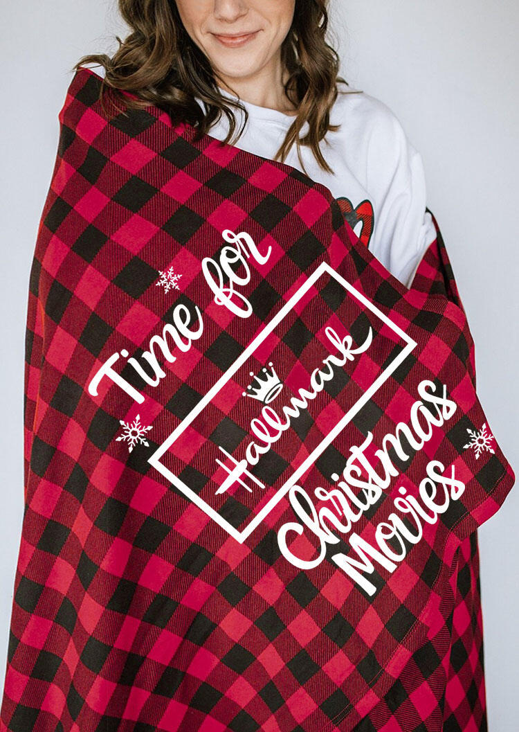 

Plaid Time For Hallmark Christmas Movies Blanket, 461289