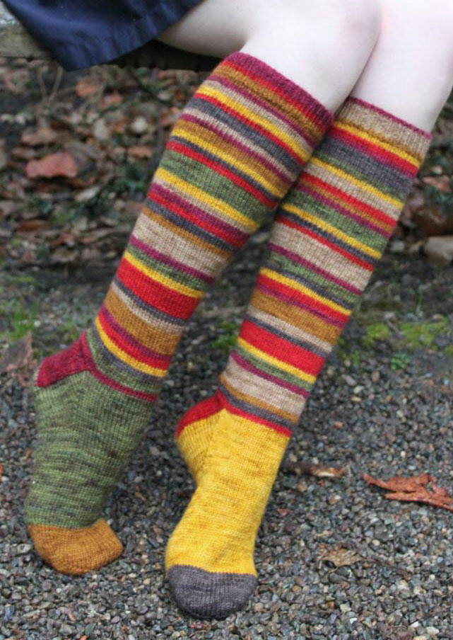 

Socks Colorful Striped Warm Calf-High Socks. Size, Multicolor