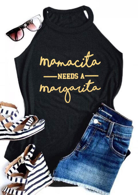 

Tank Tops Mamacita Needs A Margarita Tank Top in Black. Size